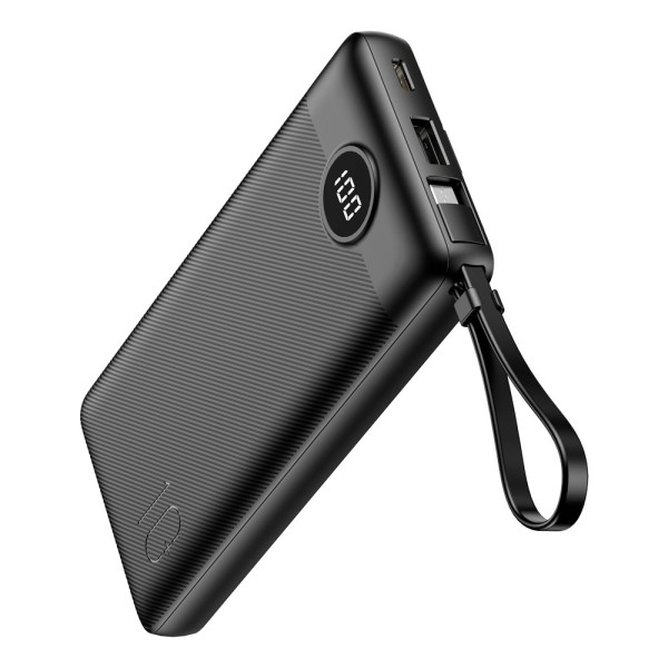 Kaufen VEGER VG-W1116 VEGER Powerbank mit LCD-Display – Kapazität 10000 mAh – USB-C-Eingänge, USB-A-Kabel – USB-C- und USB-Ausgä