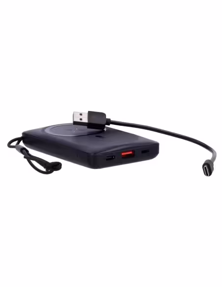 Kaufen VEGER VG-W1151-B VEGER magnetische und kabellose Powerbank – Kapazität 10000 mAh – USB-C-, Lightning-Eingänge – USB-Ausgä