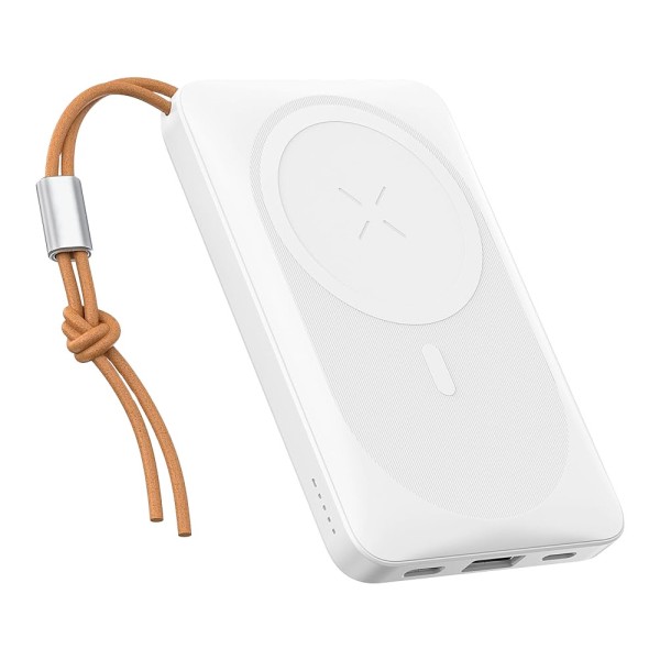 Vger VG-W1151-W Veger Power Bank Sem Fio magnético - 10000mAh Capacidade - USB-C, Lightning - USB-C, USB-A,