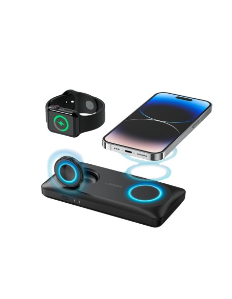 Acheter VEGER VG-W1156 VEGER batterie externe magnétique et sans fil - Capacité 10000 mAh - Entrées 2x USB-C, Lightning - Sortie