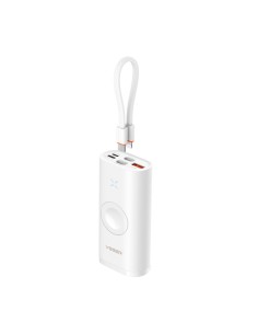 Vger VG-W1162S Mini Bank Mini com carga LED - 10000mAh Capacidade - USB-C, Relâmpago - Sais 2x USB-C, USB-A,