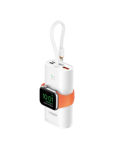 Acquista VEGER VG-W1162S VEGER Mini power bank con LED di ricarica - Capacità 10000mAh - Ingressi USB-C, Lightning - Uscite 2x U