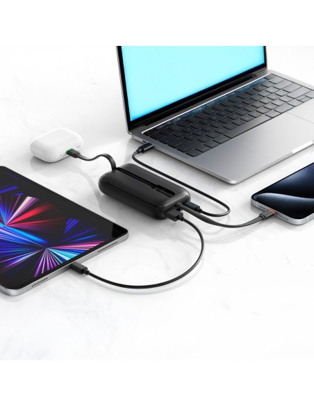Comprar VEGER VG-W1188 VEGER Power bank con pantalla LCD - Capacidad 10000mAh - Entradas USB-C, Cable USB-C - Salidas USB-C, USB