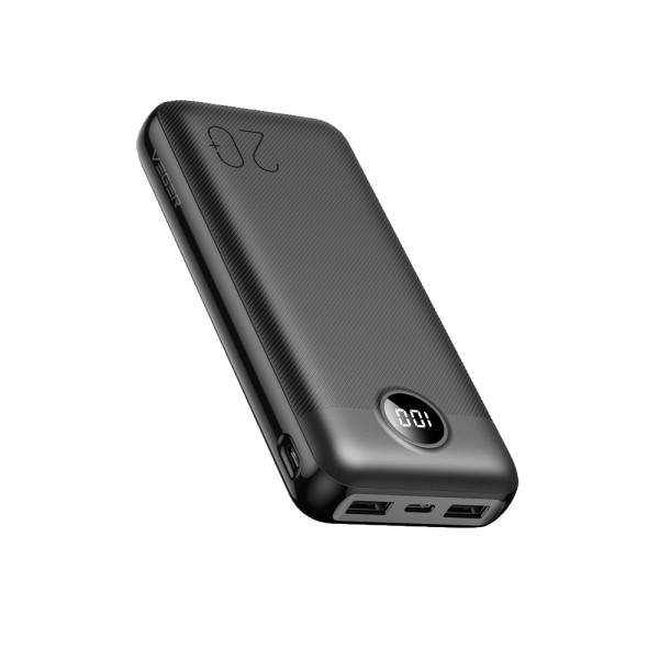 Acquista VEGER VG-W2039PD-B VEGER Power bank con display LCD - Capacità 20000mAh - Ingressi USB-C, Micro USB - Uscite 2x USB-A