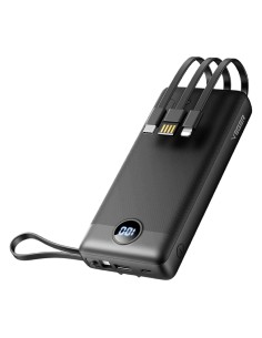 Veger VG-W2059 Veger Power Bank - 20000mah Capacidade - USB-C e USB-A - USB-A - Peles e Cabos incluídos - Cabos 