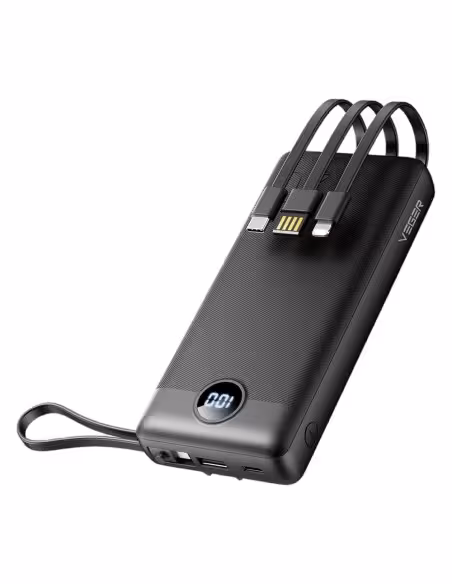 Kaufen VEGER VG-W2059 Veger Powerbank – Kapazität 20000 mAh – USB-C-Eingänge und USB-A-Kabel – USB-A-Ausgänge und inklusive Kabe