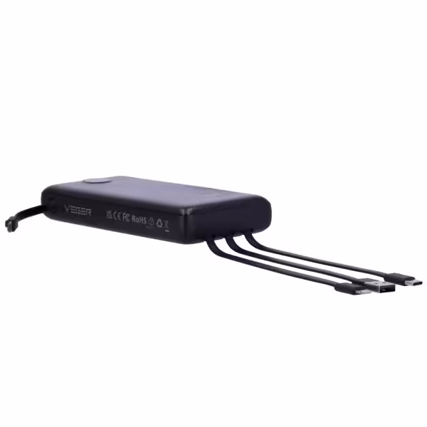Kaufen VEGER VG-W2059 Veger Powerbank – Kapazität 20000 mAh – USB-C-Eingänge und USB-A-Kabel – USB-A-Ausgänge und inklusive Kabe