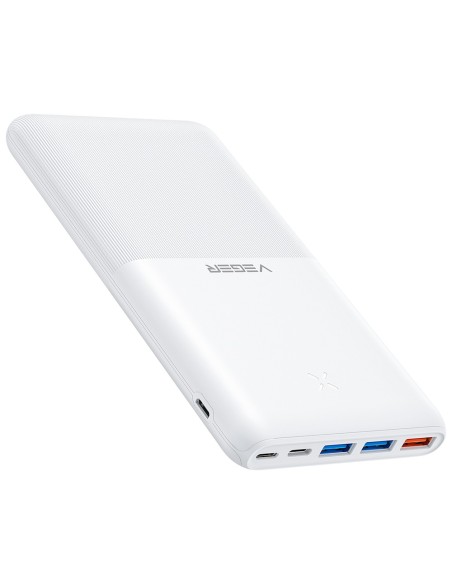 Kaufen VEGER VG-W2060 VEGER Powerbank mit Lade-LEDs – Kapazität 20000 mAh – USB-C-, Micro-USB- und Lightning-Eingänge – Ausgänge