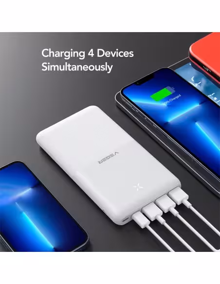Acheter VEGER VG-W2060 VEGER Batterie externe avec LEDs de charge - Capacité 20000mAh - Entrées USB-C, Micro USB, Lightning - So