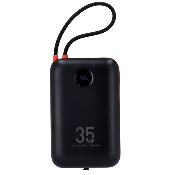 Veger VG-W3018 Veger Power Bank - 30000mAh Capacidade - Entradas USB-C e cabo USB-C - Saídas USB-C, USB-A e Cabos incluídos - 