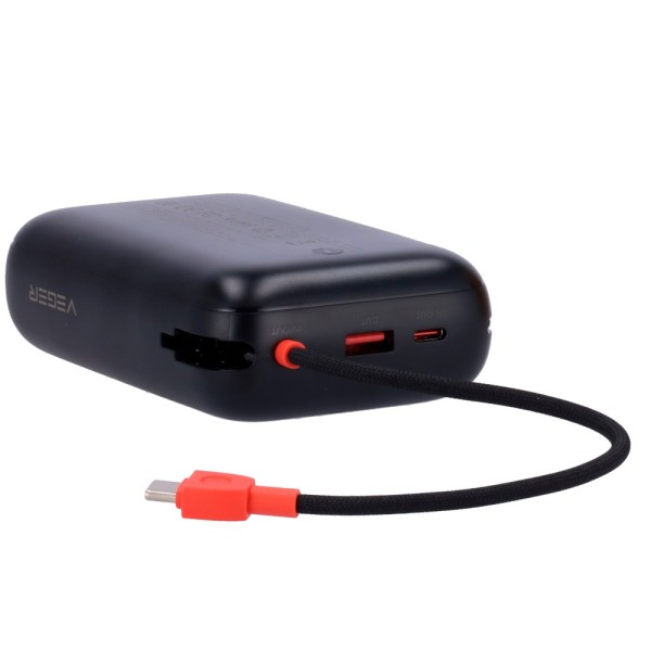Acquista VEGER VG-W3018 Veger Power Bank - Capacità 30000mAh - Ingressi USB-C e cavo USB-C - Uscite USB-C, USB-A e cavi inc.