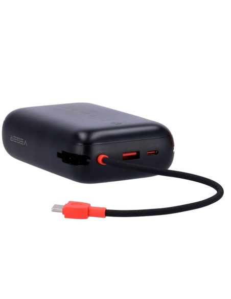 Veger VG-W3018 Veger Power Bank - 30000mAh Capacidade - Entradas USB-C e cabo USB-C - Saídas USB-C, USB-A e Cabos incluídos - 