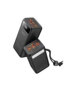 Veger VG-W5001C Banco de Energia Veger com tela LCD - Capacidade 56000mAh - Entrada USB-C, Lightning - 2x Das Partidas USB-C, 3x 2