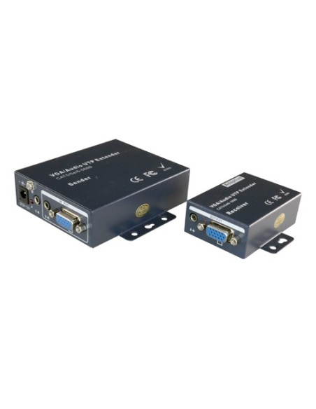 Acquistare OEM VGA-EXT Estensore attivo VGA - Trasmettitore e ricevitore - Portata 100 m - Su cavo UTP Cat 5/5e/6 - Fino a 1920x