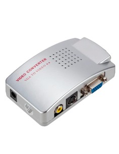 Acheter OEM VGA-VIDEO-CONVERTER Adaptateur vidéo - Entrées : VGA - Sortie : VGA, S-VIDEO et vidéo RCA - Résolutions multiples s