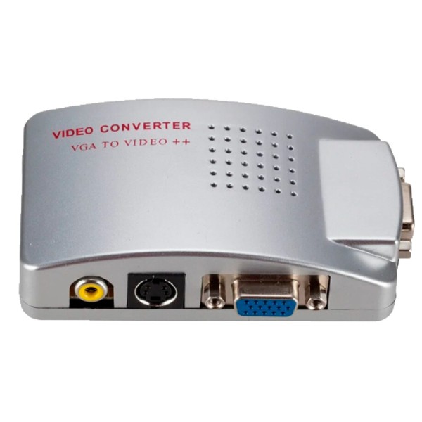OEM VGA-Video-Converter Video Adaptador - Tickets: VGA - Saída: Vídeo VGA, S-Video e RCA - várias resoluções suportadas