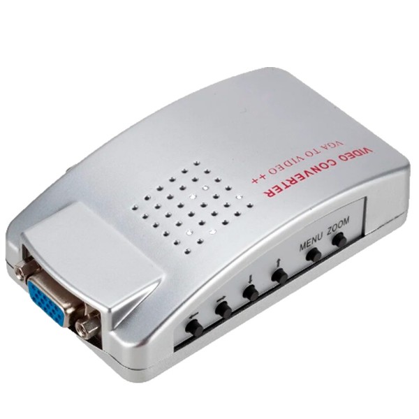 OEM VGA-Video-Converter Video Adaptador - Tickets: VGA - Saída: Vídeo VGA, S-Video e RCA - várias resoluções suportadas