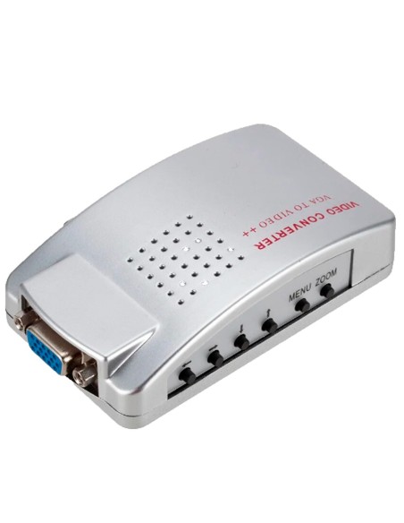 Acheter OEM VGA-VIDEO-CONVERTER Adaptateur vidéo - Entrées : VGA - Sortie : VGA, S-VIDEO et vidéo RCA - Résolutions multiples s