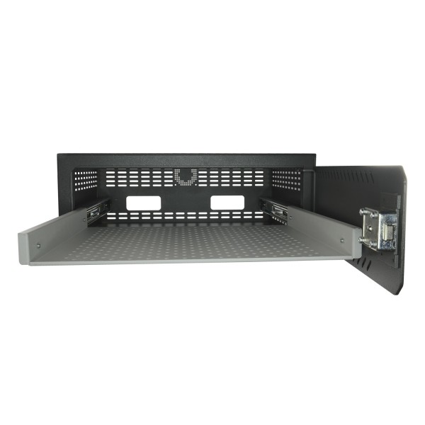 OEM VR-190 seguro para DVR - específico para CCTV | Para rack de 19 "para 1U Rack DVR - Bloqueio mecânico - com V
