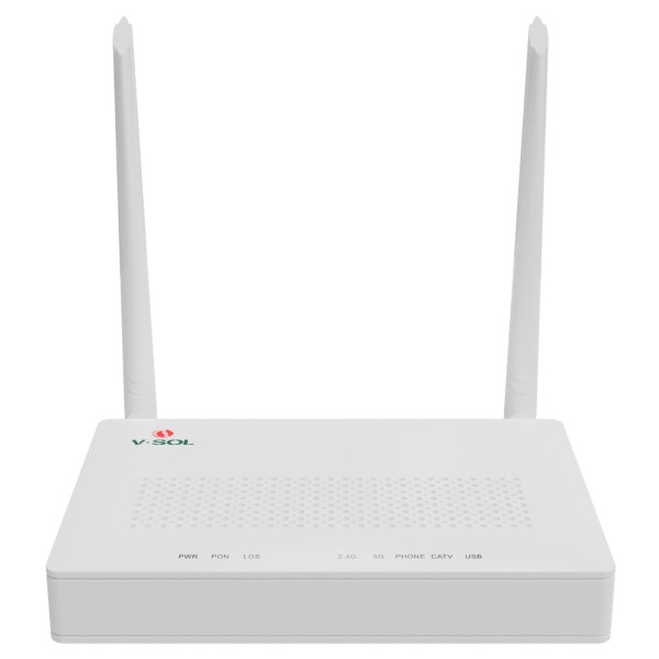 Comprar VSOL VSOL-HG325ACT-A V-SOL Router ONT Wi-Fi 5 - 1X PON  4x LAN RJ45 GE 1x RJ11 1x CATV - 802.11ac 2x2 doble banda 2.4 y 