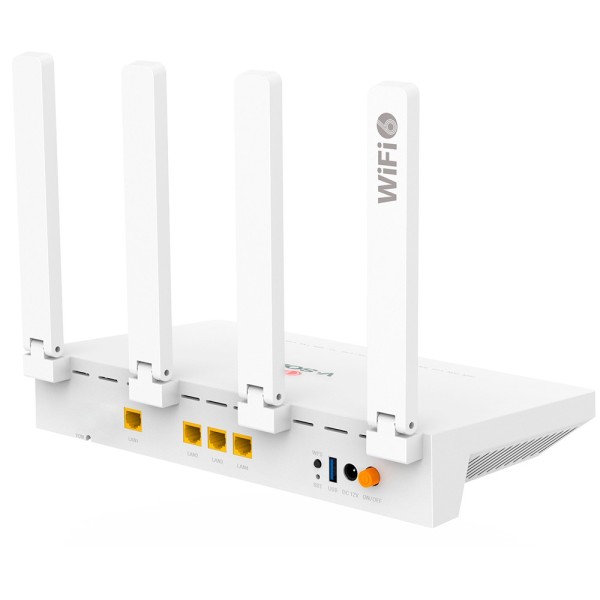 VSOL VSOL-V2804AX30-A ROUTER V-SOL ONT Wi-Fi 6 AX3000 - 1x 4x LAN RJ45 10/100 / 1000Mbps 1x USB3.0 - 802.11ac 2x2 banda dupla 