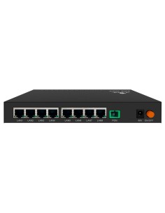 Vsol vsol-v2808-8gl-pse v-sol - 1 * xpon + 4ge (PoE +) UN - 8x RJ45 10/100 / 1000Mbps Poe + / PoE, IEEE 802.AF - Funções de Cama