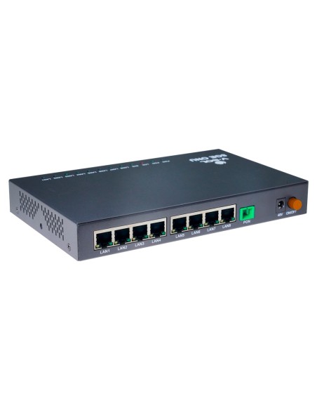 Vsol vsol-v2808-8gl-pse v-sol - 1 * xpon + 4ge (PoE +) UN - 8x RJ45 10/100 / 1000Mbps Poe + / PoE, IEEE 802.AF - Funções de Cama