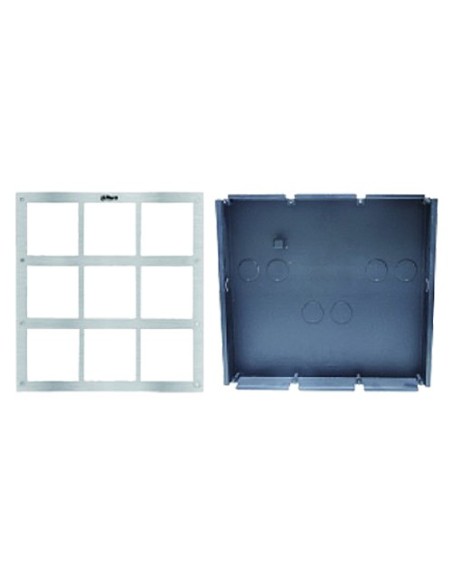 X-Security Vtof009-Vtob115 Painel frontal e caixa de log - específica para portadores de vídeo - compatível com módulos XS-V2000