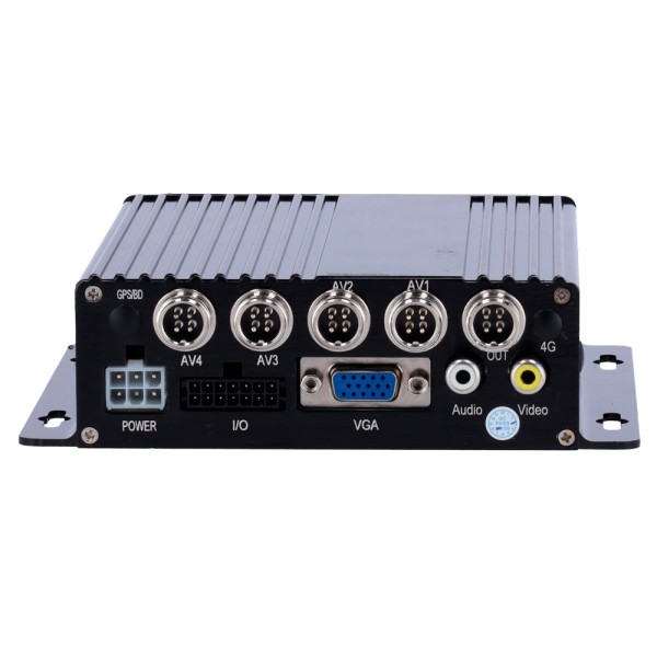 Comprar OEM VW-9034S-4CH MDVR básico 4 canales AHD 1080P - Grabación en tarjeta SD - Conectores M12 4 pines - 4 entradas de alar