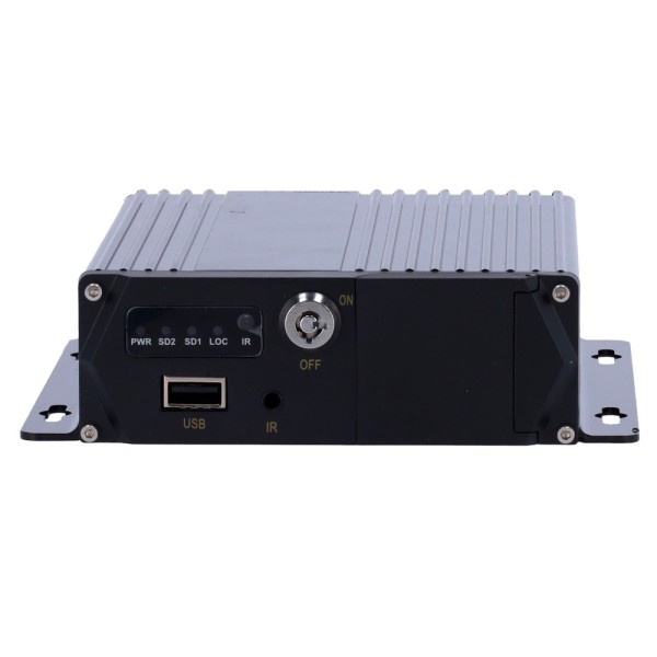 Comprar OEM VW-9034S-4CH MDVR básico 4 canales AHD 1080P - Grabación en tarjeta SD - Conectores M12 4 pines - 4 entradas de alar