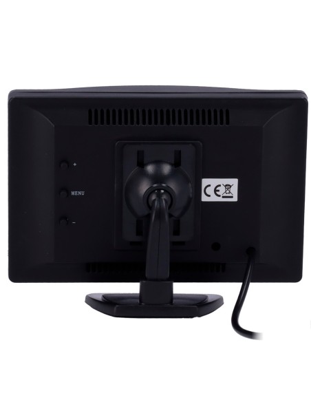 OEM VW-TD50 LCD Monitor 5 & Analógico Quot - Strailax Compatible - M12 4Pines e Conector RCA - 12V DC Power - Suporte Regul