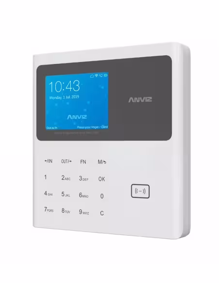 Kaufen ANVIZ W1C-PRO Zeiterfassungsgerät – EM-Karte und PIN – 10.000 Benutzer | 100.000 Datensätze – TCP/IP und USB – 2,8"