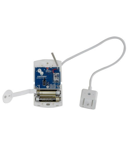 Kaufen CHUANGO WI-210 Überschwemmungsmelder – kabellos – externe Antenne – LED-Anzeige für niedrigen Batteriestand – kabelgebund