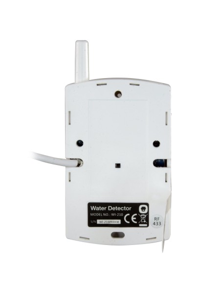 Kaufen CHUANGO WI-210 Überschwemmungsmelder – kabellos – externe Antenne – LED-Anzeige für niedrigen Batteriestand – kabelgebund