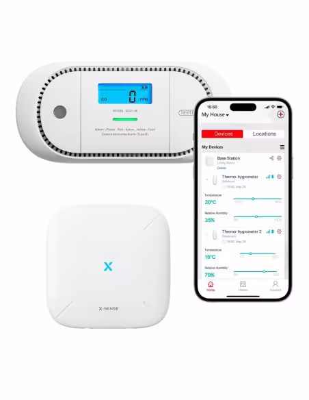 Acquistare X-SENSE XC01-M Rilevatore di CO автономo X-Sense - Connessione con HUB SBS50 per comunicazione tramite APP - Permette