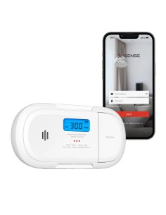 Acquista X-SENSE XC04-WX Rilevatore di CO автономo X-Sense - Comunicazione WiFi 2,4 GHz - Connessione tramite APP - Durata della