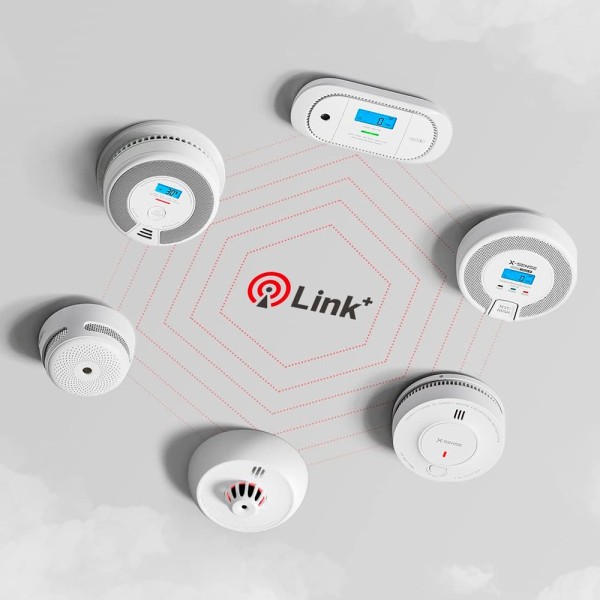 Detector térmico de incêndio XH02-M XH02-M Autônomo XH02-M - Conexão com Hub SBS50 para Comunicação do App - Permitir Conectar