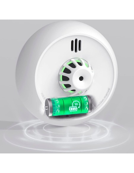 Detector térmico de incêndio XH02-M XH02-M Autônomo XH02-M - Conexão com Hub SBS50 para Comunicação do App - Permitir Conectar