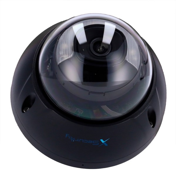 Kaufen X-SECURITY XS-IPD842A-6P-DL-WIZ-BLACK X-Security IP-Kamera Dome – 6 Megapixel (3288x1850) – Festobjektiv 2.8mm – WDR 120d