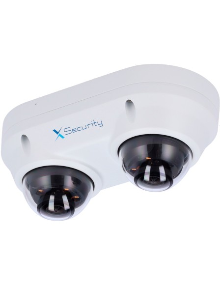 X-Security XS-IPD850A-4P-Dual X-Security IP Dome Câmera Dome - 2x 4 Megapixel (2560x1440) - 2x lente fixa 2.8mm - WDR 120dB | Du