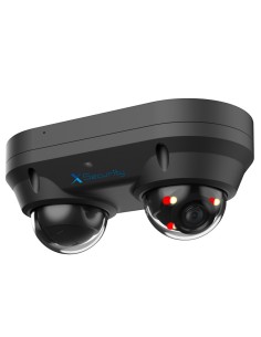 X-Security XS-IPD850A-4P-Dual-Black X-Security IP Camera Dome Dome - 2x 4 Megapixel (2560x1440) - 2x lente fixa 2.8mm - WDR 120D