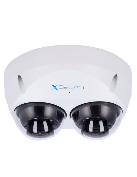 X-Security XS-IPD850A-4U-Mind X-Security IP Câmera IP Domo Dual - 2x 4 Megapixel (2560x1440) - Lente Fixa 2.8mm - WDR 120dB | Du