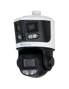 Acheter X-SECURITY XS-IPSD5510TA-8P-TIOC-TANDEM X-Security IP tandem gamme ULTRA - Double objectif (Panoramique 8 Mpx + PTZ 4 Mp