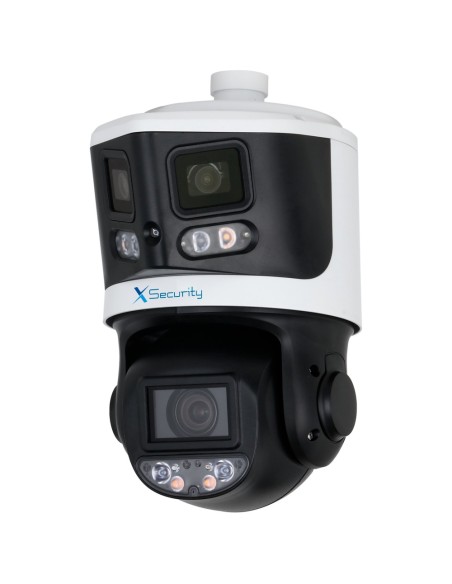 Acheter X-SECURITY XS-IPSD5510TA-8P-TIOC-TANDEM X-Security IP tandem gamme ULTRA - Double objectif (Panoramique 8 Mpx + PTZ 4 Mp