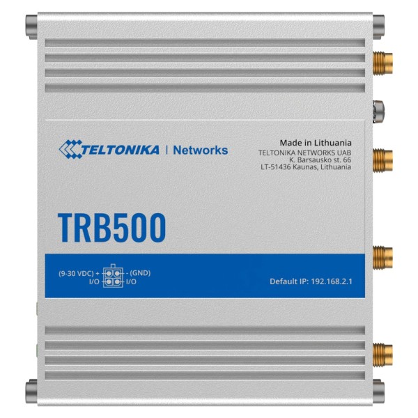 TELTONIKA-TK-TRB500-Teltonika Gateway 5G Industrial - 5G Sub-6Ghz SA/NSA - Compatible con 4G/3G - Puerto RJ45 10/100/1000Mbps - 