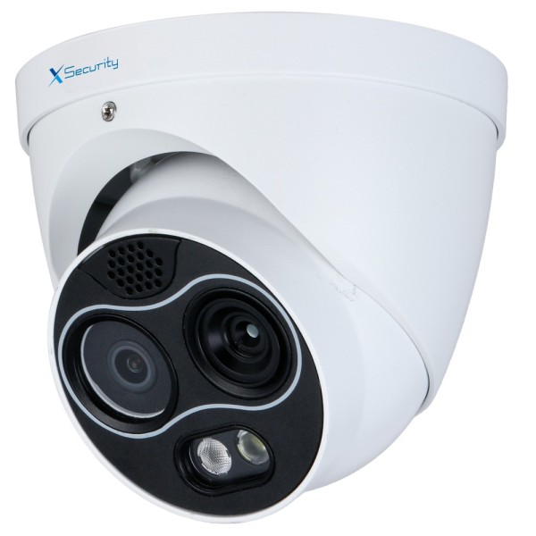 X-Security XS-IPTT256A-4D4-WIZ Turret Dual IP X-Security Turret Camera - 256x192 Vox | Lente de 3,5 mm | 40mk sensibilidade - Se