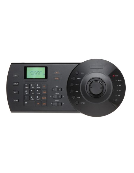 XS-KB1000N-E XS-KB1000N-EX-Security IP Teclado de controle IP - Tela LCD - RS485 / RS422 / RJ45 / RS232 - Joystick 3 Axi