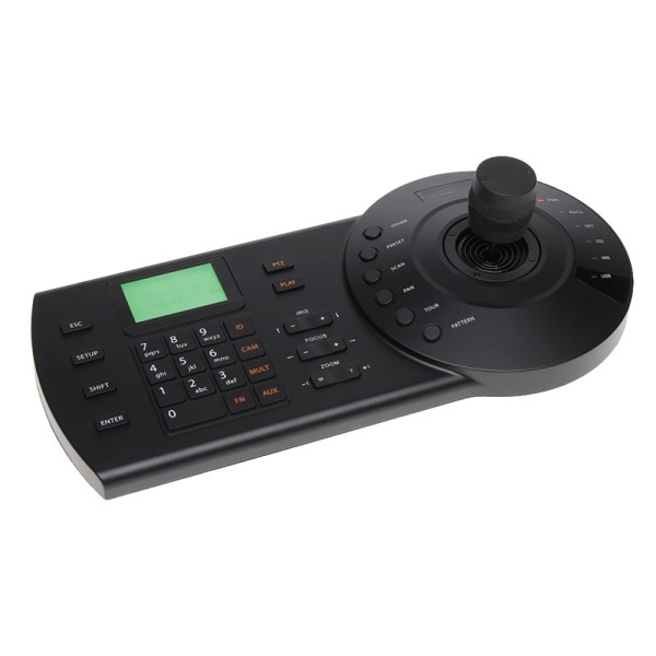 XS-KB1000N-E XS-KB1000N-EX-Security IP Teclado de controle IP - Tela LCD - RS485 / RS422 / RJ45 / RS232 - Joystick 3 Axi