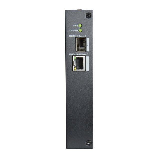 X-Security XS-SW02FC-DIN X-Security - Switch de desktop - 1 Port1 RJ45 + 1 Porta de fibra SFP - Velocidade 100/1000 Mbps - Plug