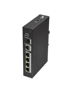 X-Security XS-SW06-DIN X-Security - Switch Desktop - 4 portas RJ45 + 1 Gigabit Combo Porta - Velocidade 10/100 Mbps - Plug &
